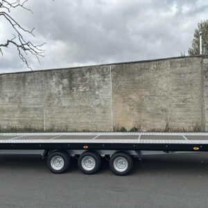 BRAND NEW 5.5M x 2.1M TRI AXLE MARS CAR TRANSPORTER FLATBED TRAILER – 3500KG