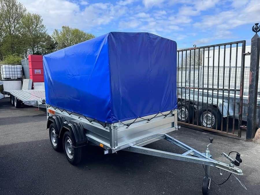 ZASLAW 265T 8,7FT x 4,2FT TWIN AXLE TRAILER WITH FRAME AND COVER