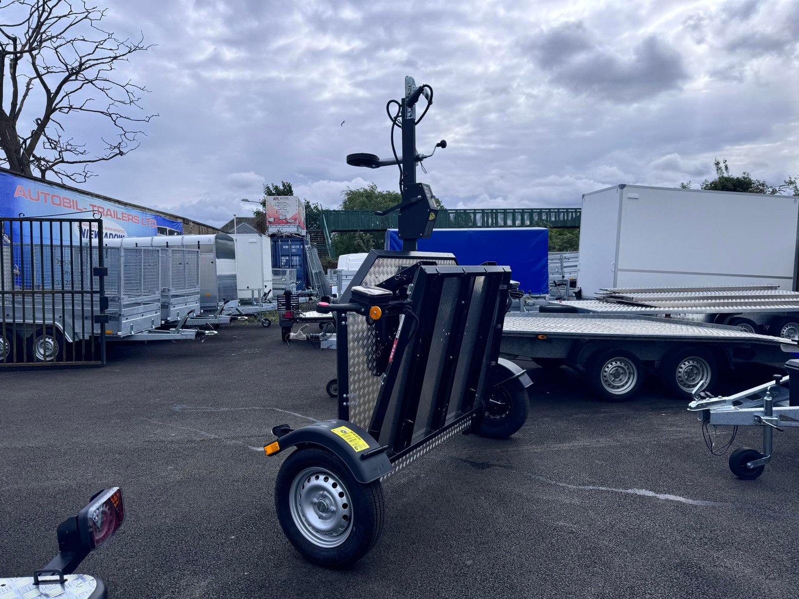 Lorries new motorcycle trailer two bike trailer folding 750kg - Image 7