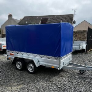B300 TWIN AXLE BORO TRAILER WITH FRAME AND COVER 155CM 750KG