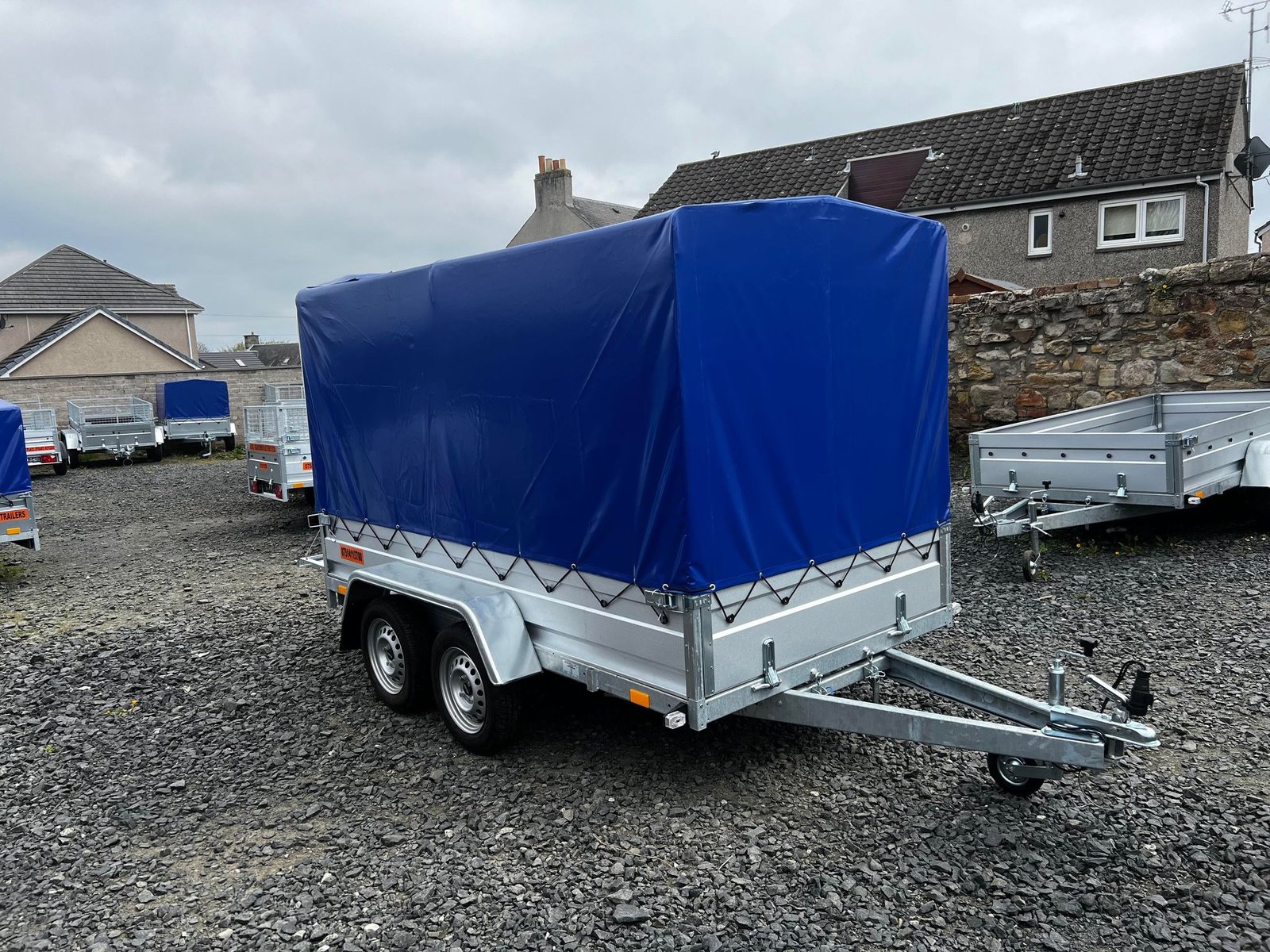 B300 TWIN AXLE BORO TRAILER WITH FRAME AND COVER 155CM 750KG - Image 13