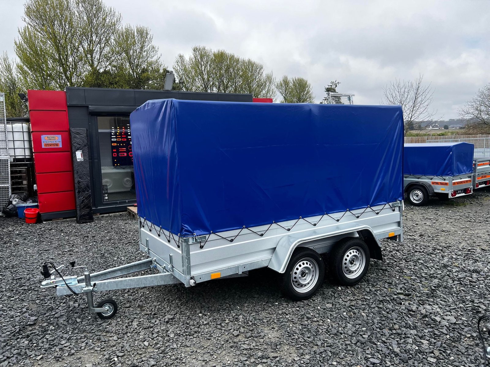 B300 TWIN AXLE BORO TRAILER WITH FRAME AND COVER 155CM 750KG - Image 14