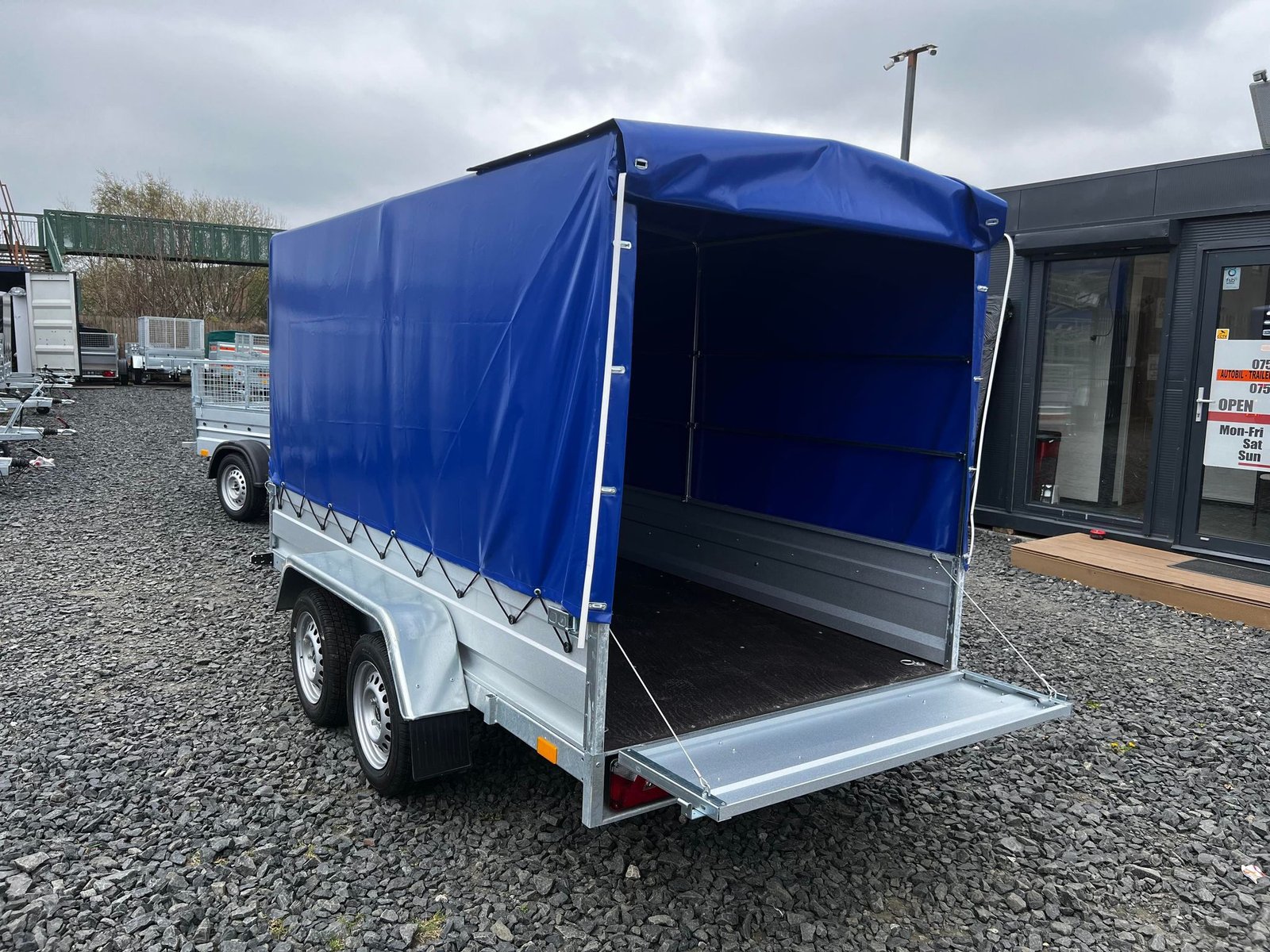B300 TWIN AXLE BORO TRAILER WITH FRAME AND COVER 155CM 750KG - Image 15