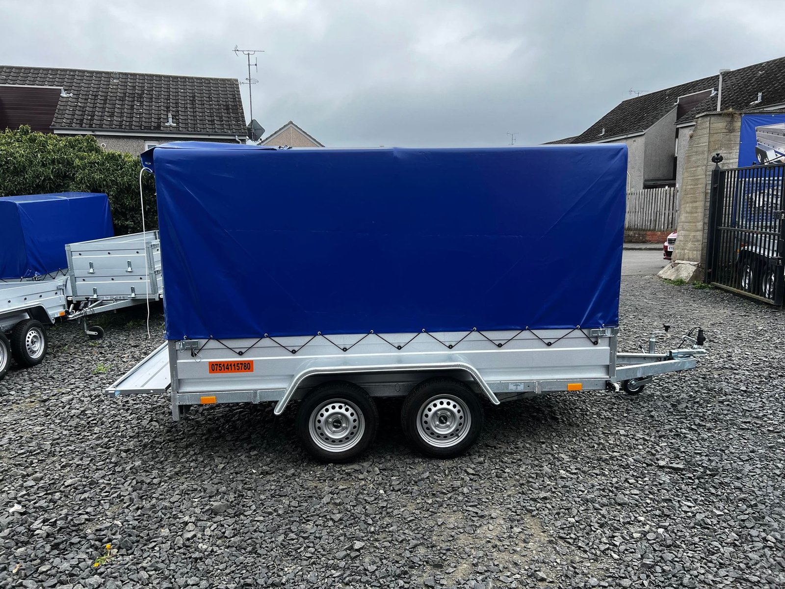 B300 TWIN AXLE BORO TRAILER WITH FRAME AND COVER 155CM 750KG - Image 18