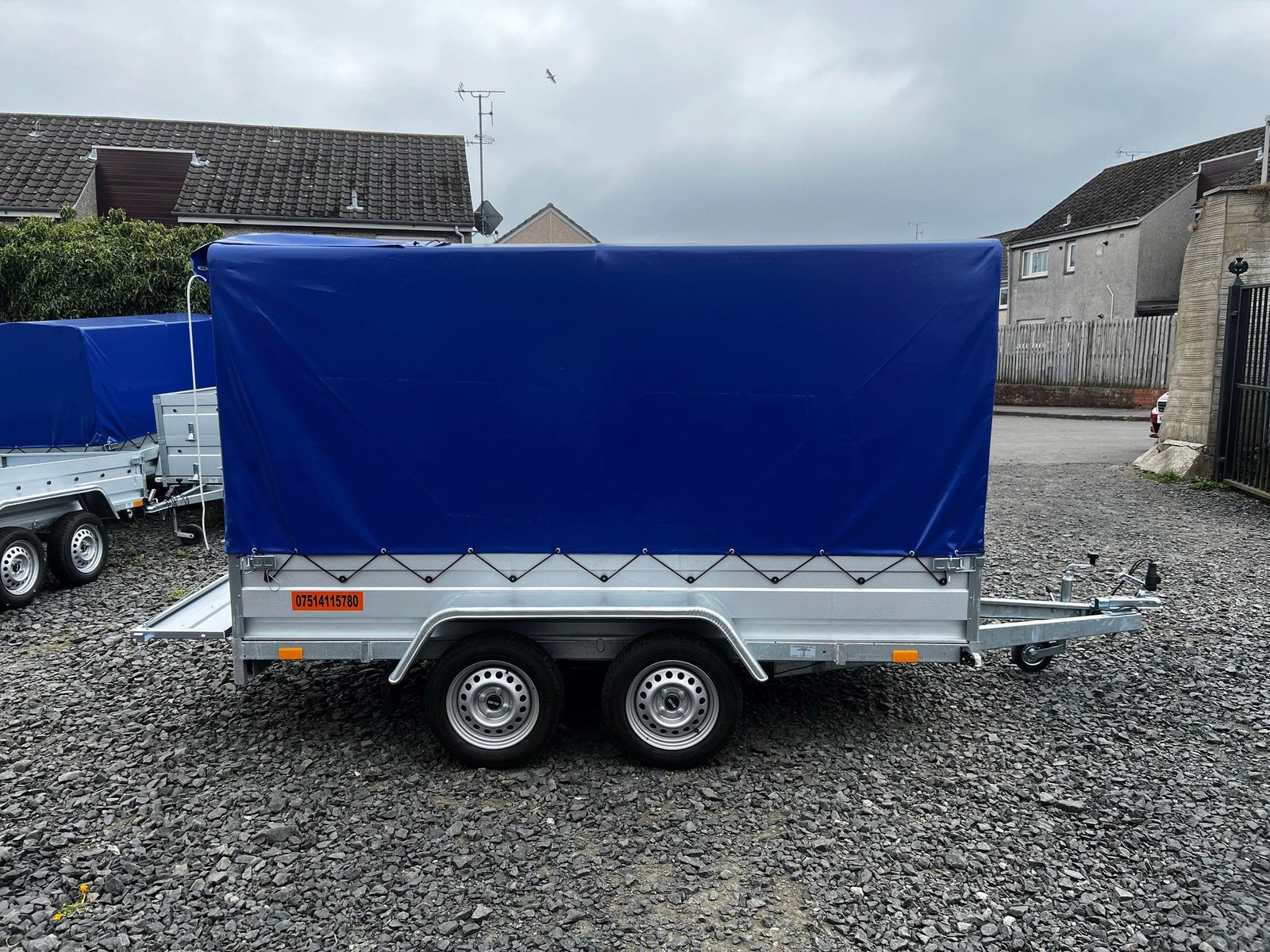 B300 TWIN AXLE BORO TRAILER WITH FRAME AND COVER 155CM 750KG - Image 23