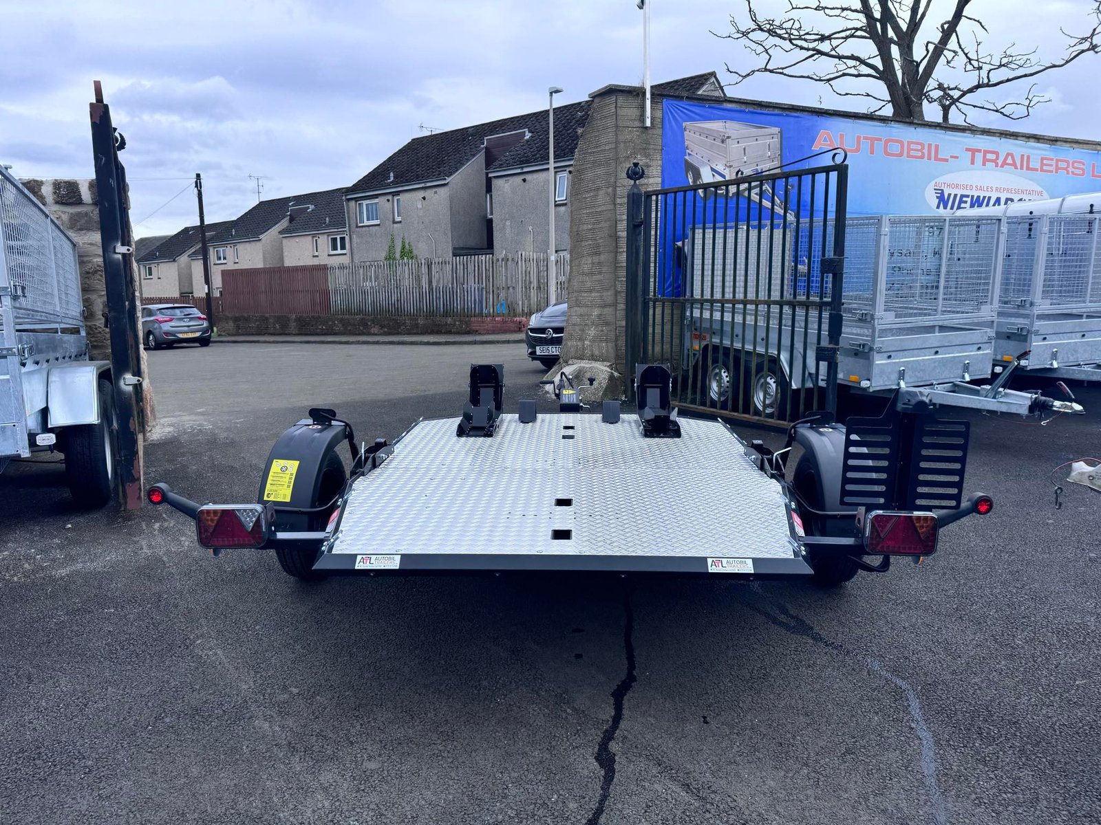 Lorries new motorcycle trailer two bike trailer folding 750kg - Image 6