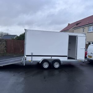 400cm x 200cm x 190cm Twin Axle Box Trailer Duo Back Doors