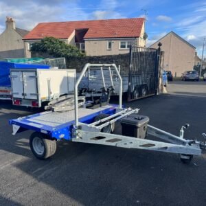 SINGLE MOTORBIKE TRAILER WITH REMOVABLE BIKE RACK 750KG