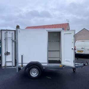 Brand new 6,7ft x 3,8ft x 5ft Single Axle Box Trailer 1300KG Braked