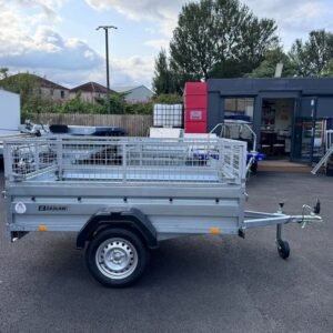 Zaslaw 205su (7ftx4ft) single axle tipping trailer with 40cm mesh