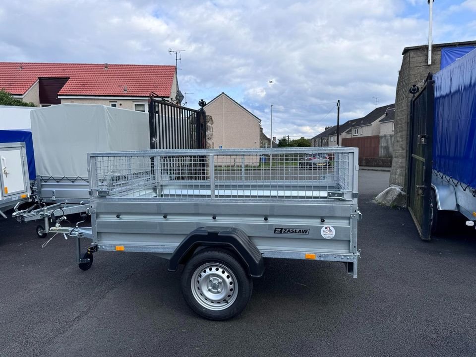 Zaslaw 205su (7ftx4ft) single axle tipping trailer with 40cm mesh - Image 2