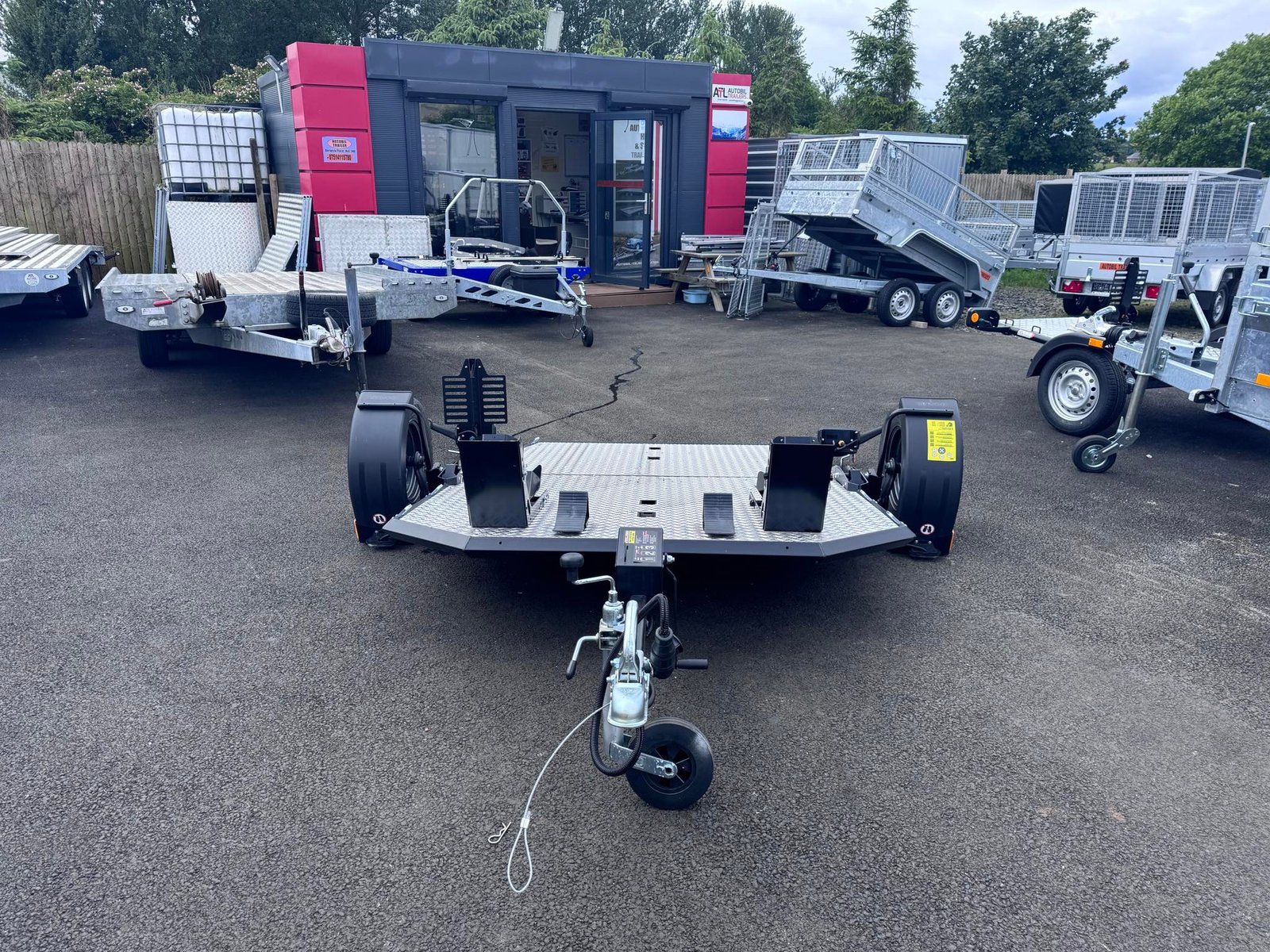 Lorries new motorcycle trailer two bike trailer folding 750kg - Image 5