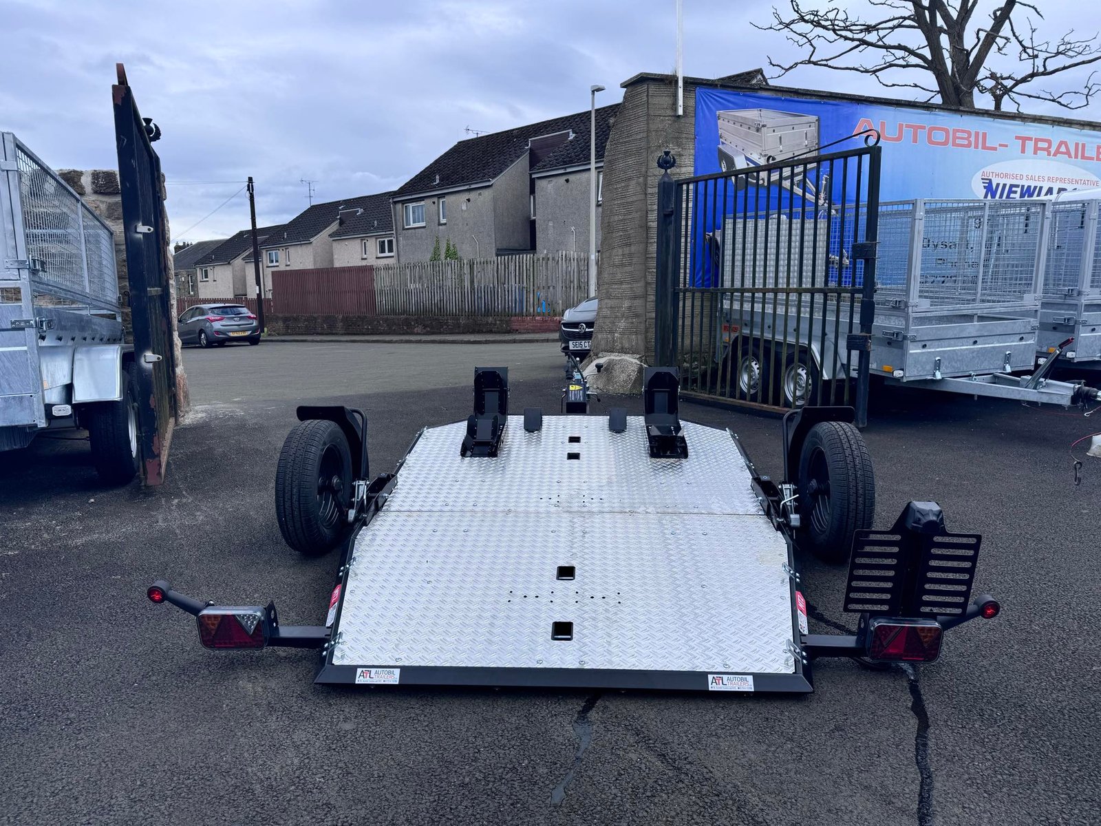 Lorries new motorcycle trailer two bike trailer folding 750kg - Image 9