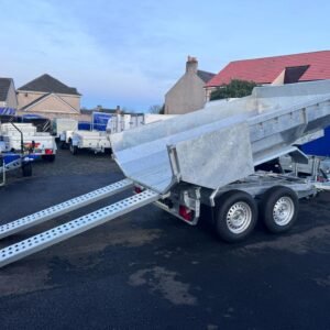 KIPER35L TWIN AXLE ELECTRIC DUMPER TRAILER WITH RAMPS