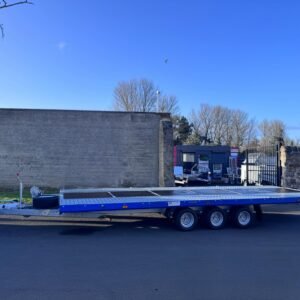 BRAND NEW 6M x 2.1M TRI AXLE MARS FLATBED CAR TRANSPORTER 3500KG