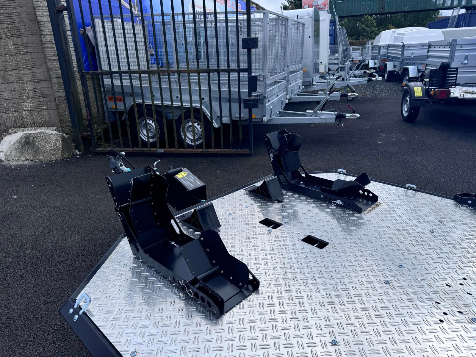 Lorries new motorcycle trailer two bike trailer folding 750kg - Image 14