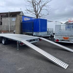 BRAND NEW 5M x 2.1M TWIN AXLE NIEWIADÓW JUPITER CAR TRANSPORTER – 3000KG
