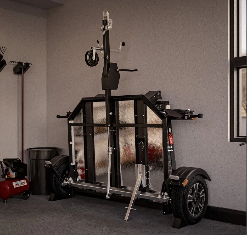 Lorries new motorcycle trailer two bike trailer folding 750kg - Image 27