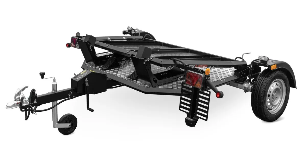 Lorries new motorcycle trailer two bike trailer folding 750kg - Image 21