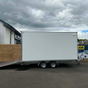 BRAND NEW 4M x 2M x 2M TWIN AXLE BOX TRAILER WITH RAMP DOOR 2700KG